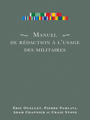 cover image of Manuel de rédaction à l'usage des militaires